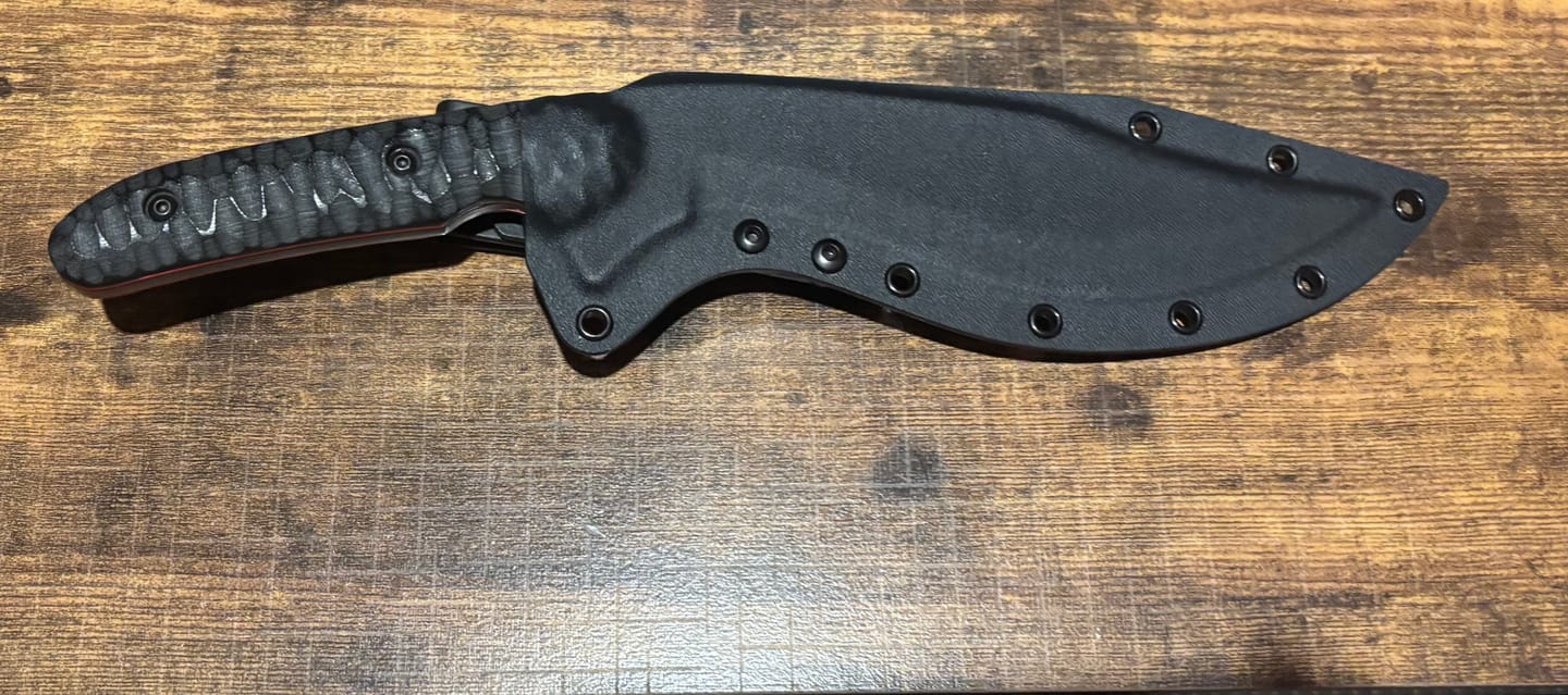 Customer photo review of Gearevo Kydex Sheath Black Color - 1.5 mm  (5-7 Inch)