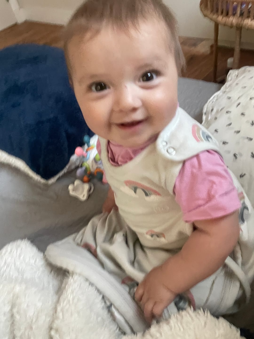 Customer photo review of 4 Season® Ultimate Baby Sleep Bag, Merino Wool & Organic Cotton, Rainbow