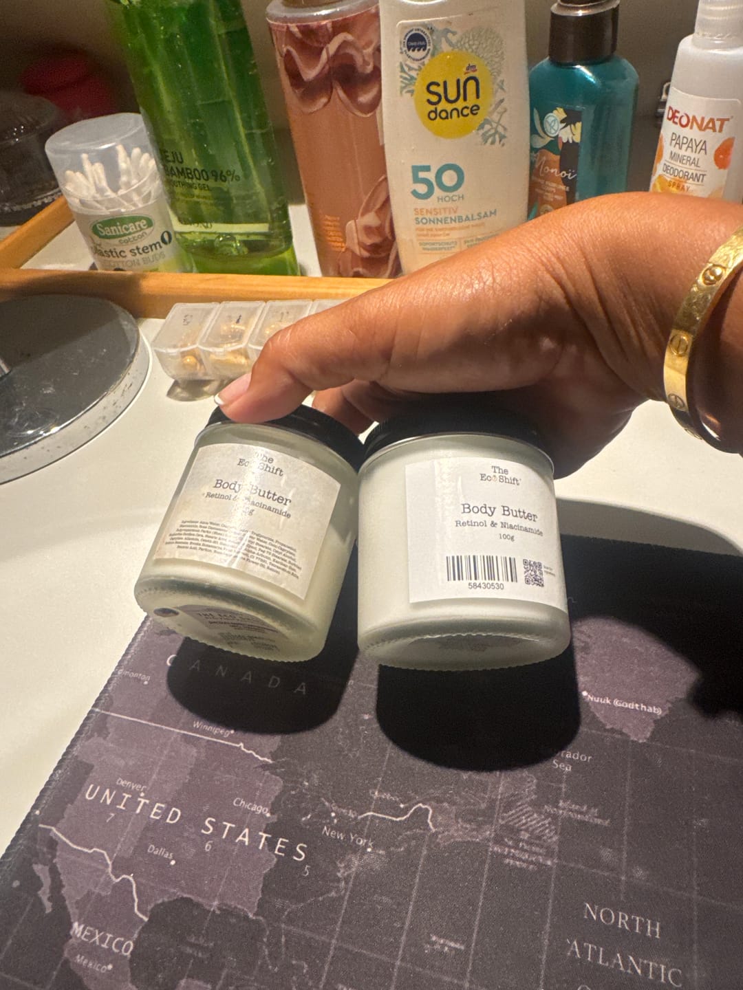 Customer photo review of Body Butter with Retinol & Niacinamide