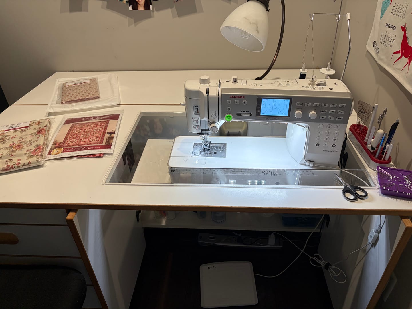 Customer photo review of Sew Steady Custom Acrylic Cabinet Insert