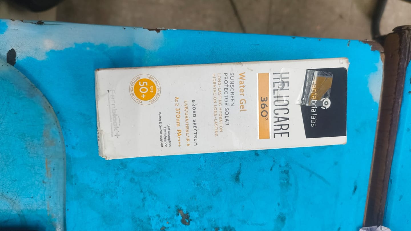 Customer photo review of Heliocare 360 Water Gel