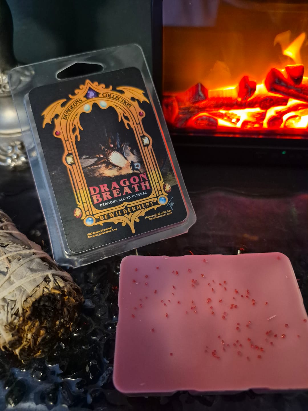Customer photo review of Dragon Breath Wax Melts