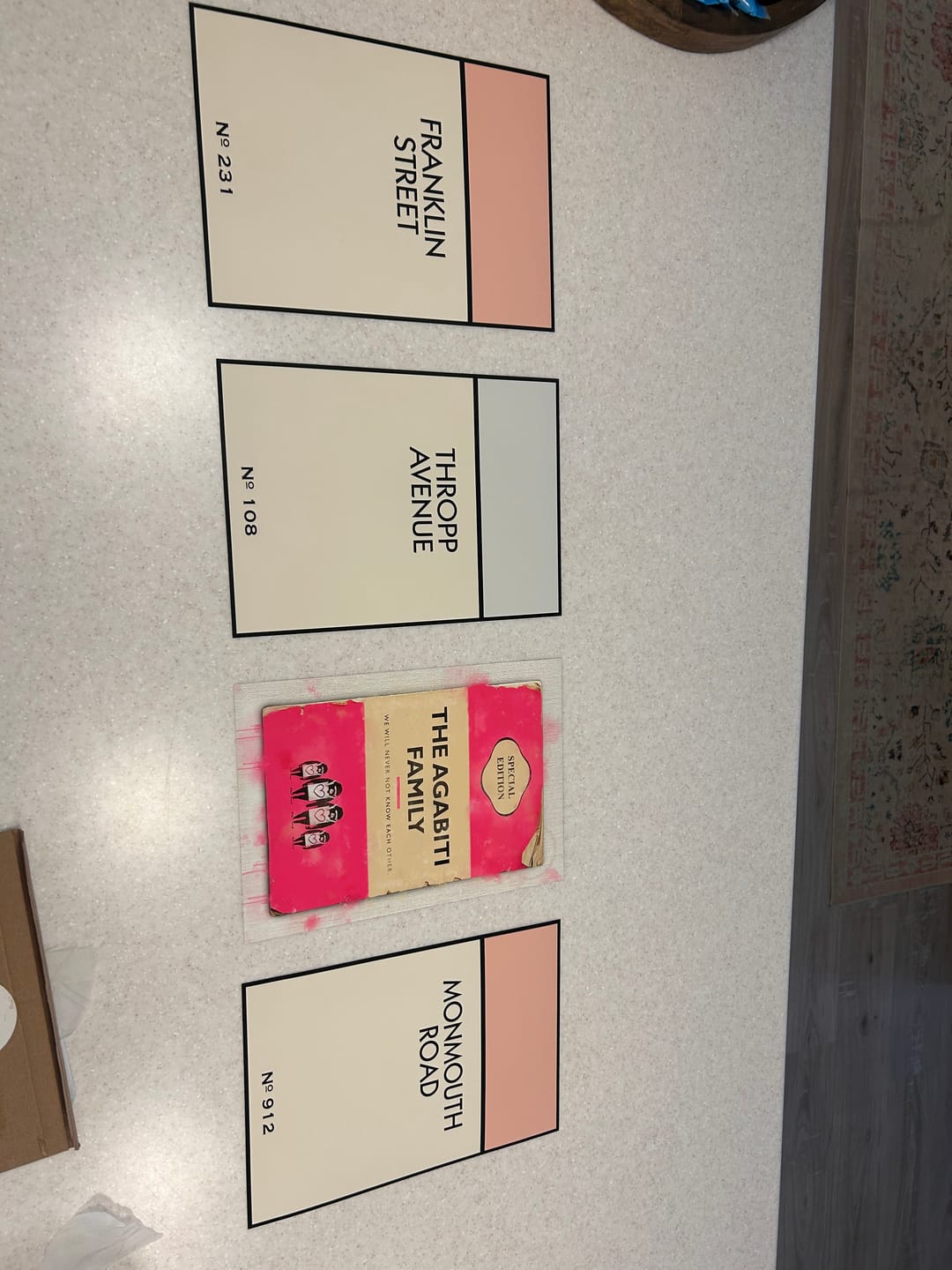 Customer photo review of Personalised Street Name Print