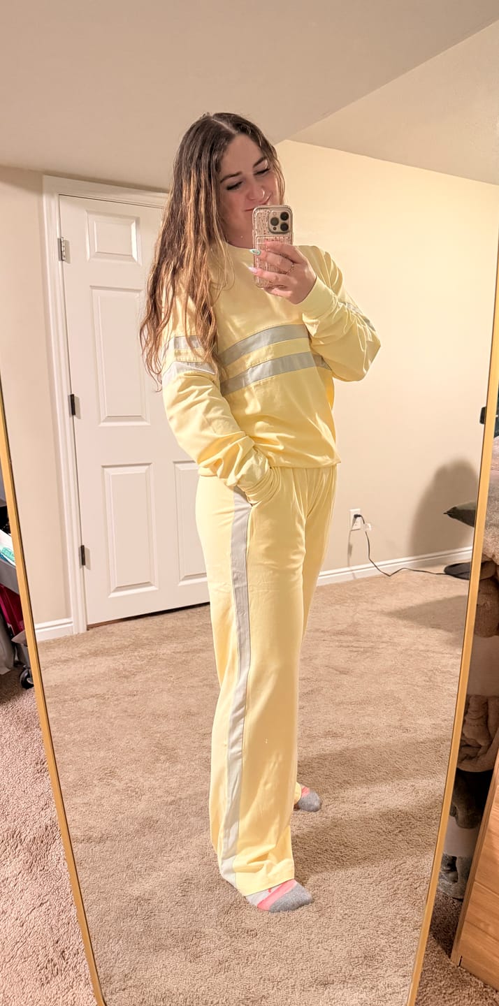 Customer photo review of Vintage Washed Cotton Wide Leg Pant