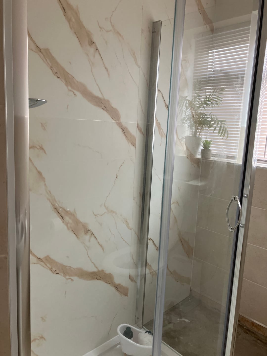 Customer photo review of 10mm Gold Marble Matt Shower Panel 1M x 2.4M