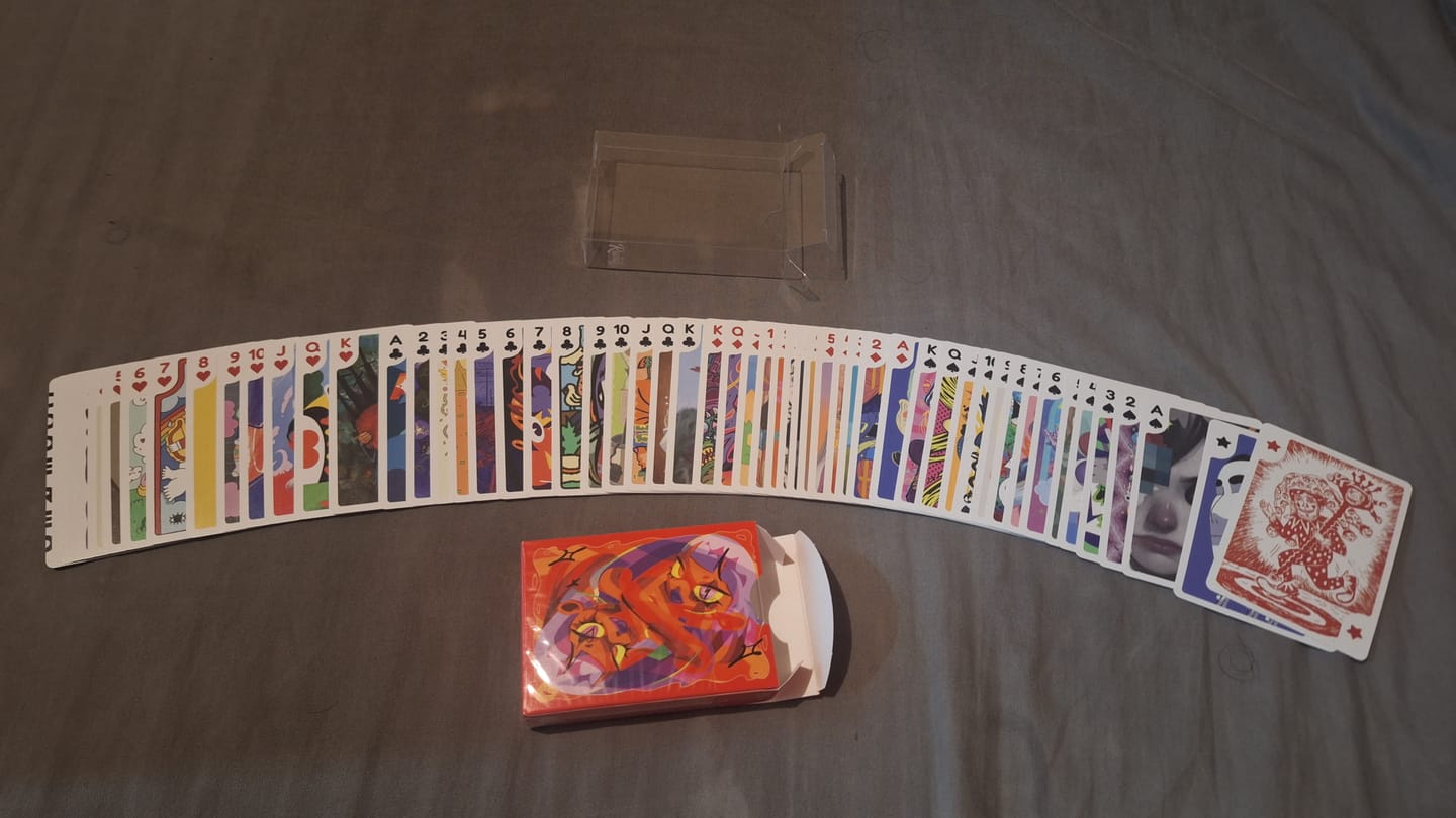 Customer photo review of Bicycle Sari-Sari Code Red Playing Cards