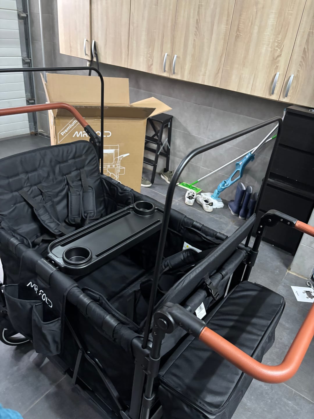 Customer photo review of P-Series Luxe 4-zits kinderkar