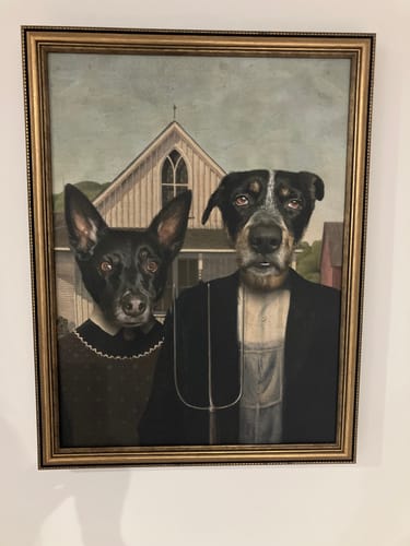 Customer photo review of The Princess - Custom Pet Portrait