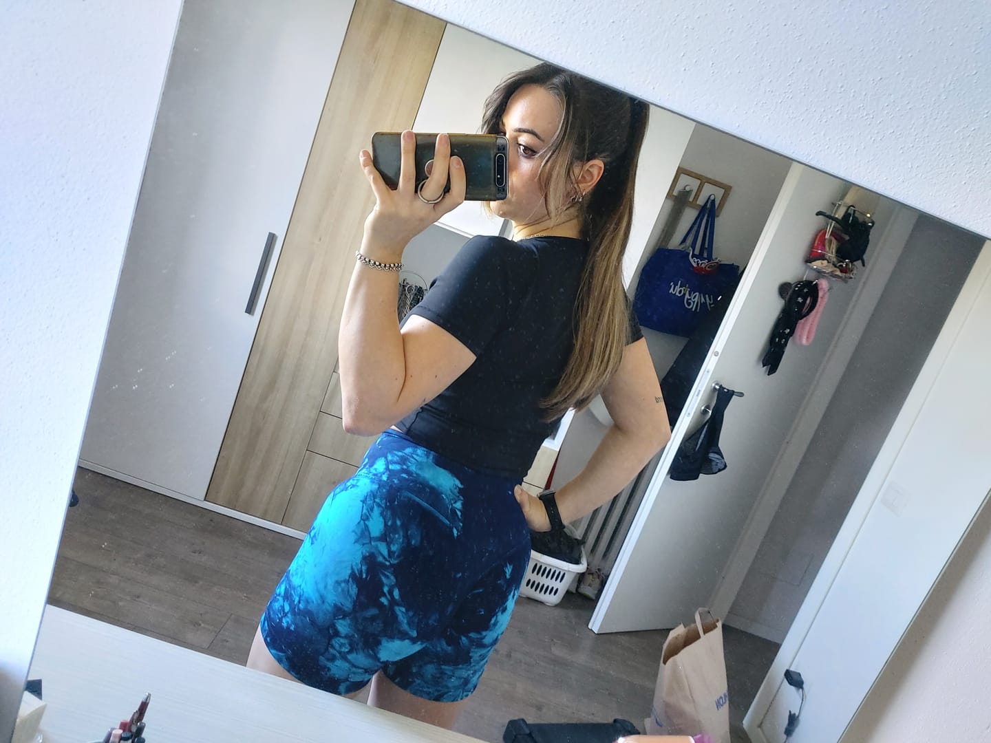 Customer photo review of Shorts Elements Acqua Turchese Blu