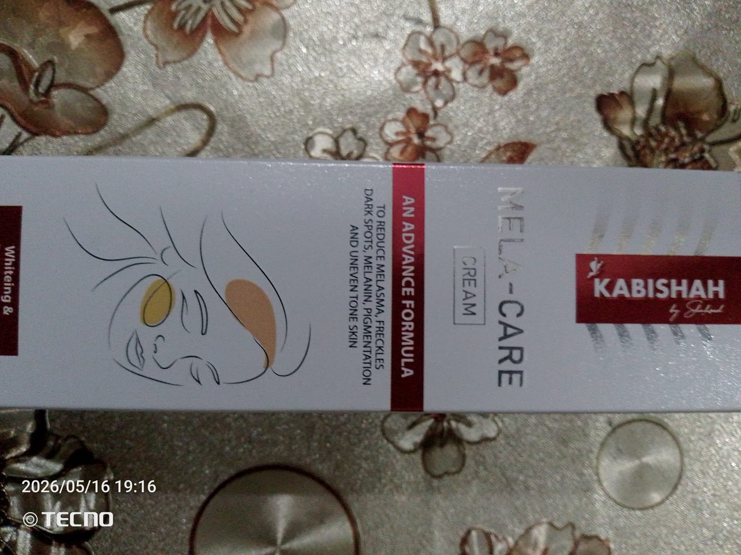 Customer photo review of Mela Care Advanced Brightening Cream