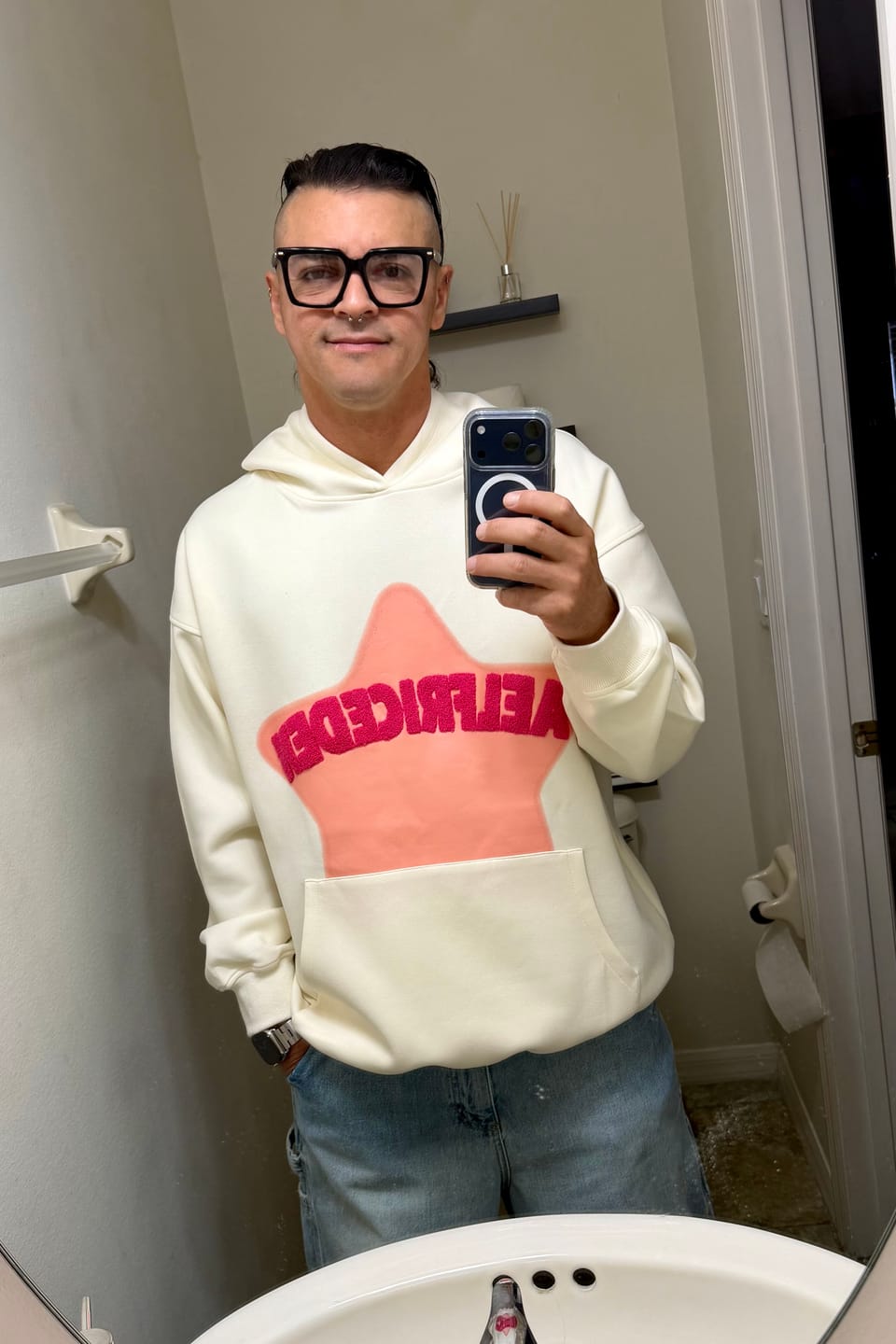 Customer photo review of Aelfric Eden Vintage Embroidery Eden Star V303 Hoodie