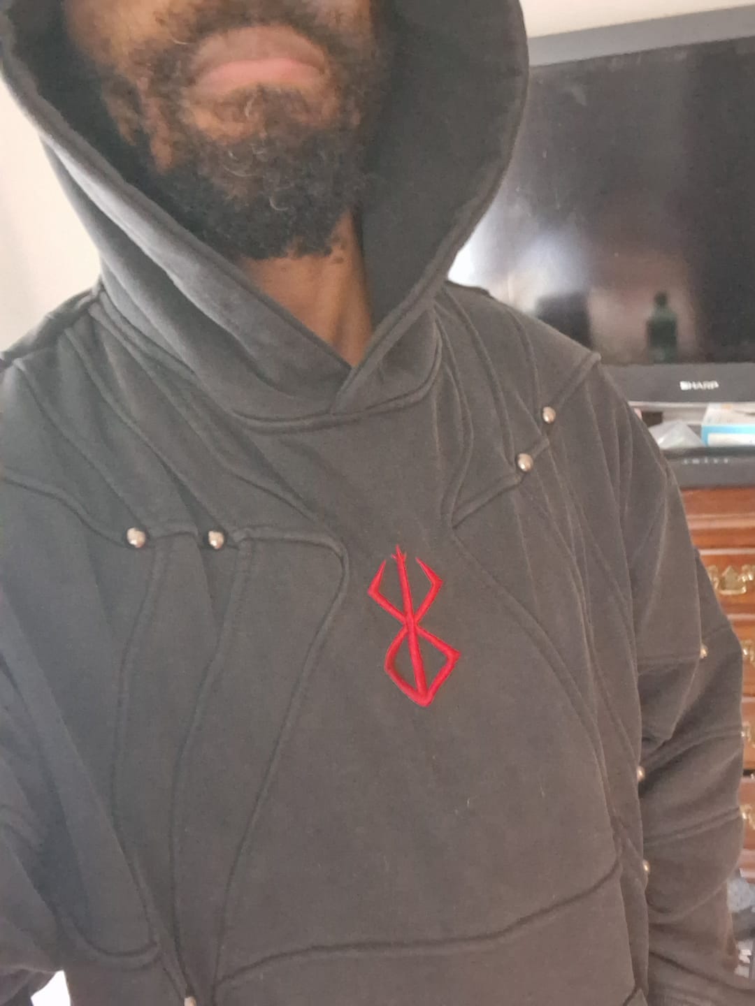 Customer photo review of Tormented Armor Hoodie
