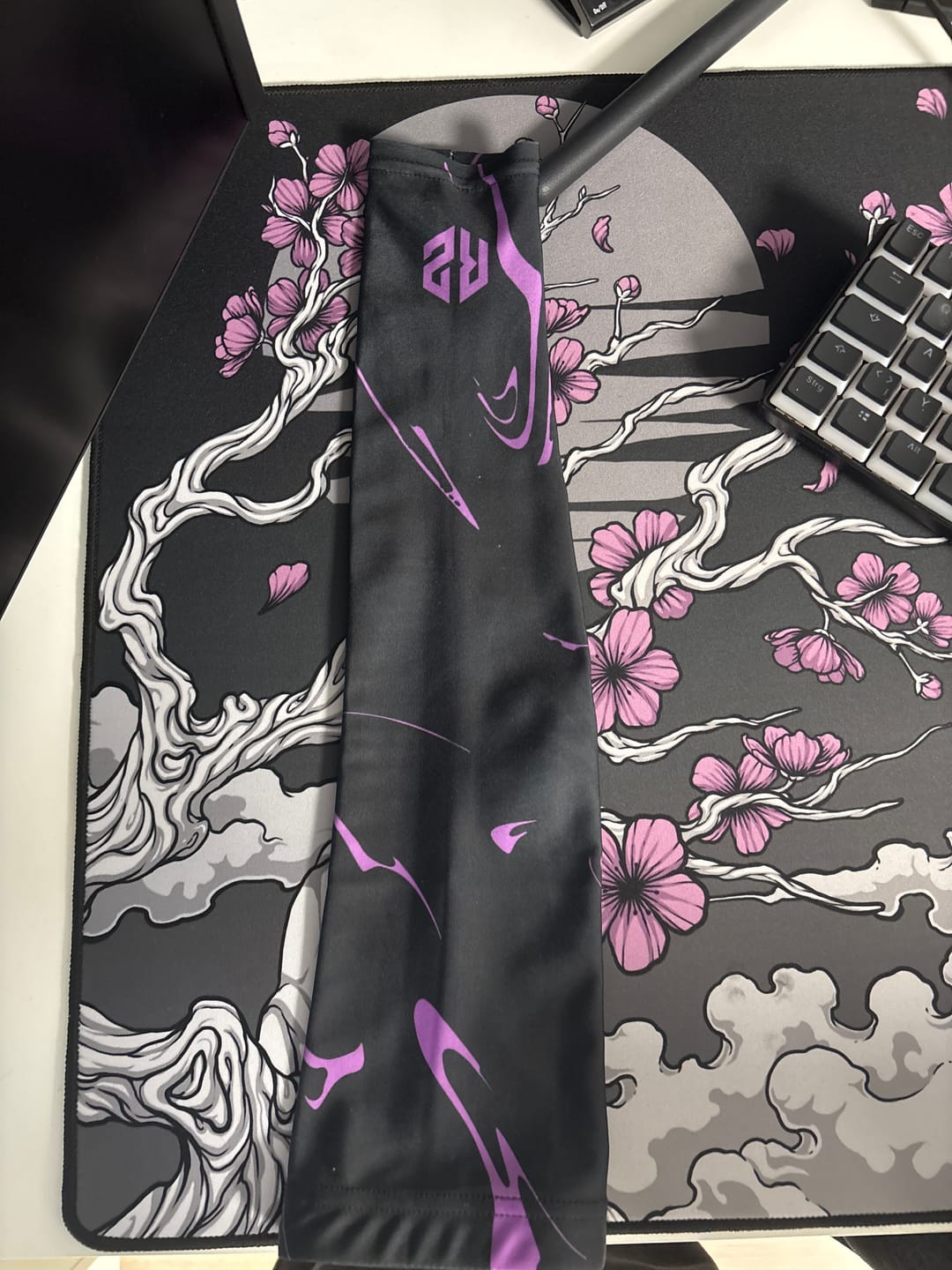 Customer photo review of RZ Arm Sleeve - Black & Purple Edition