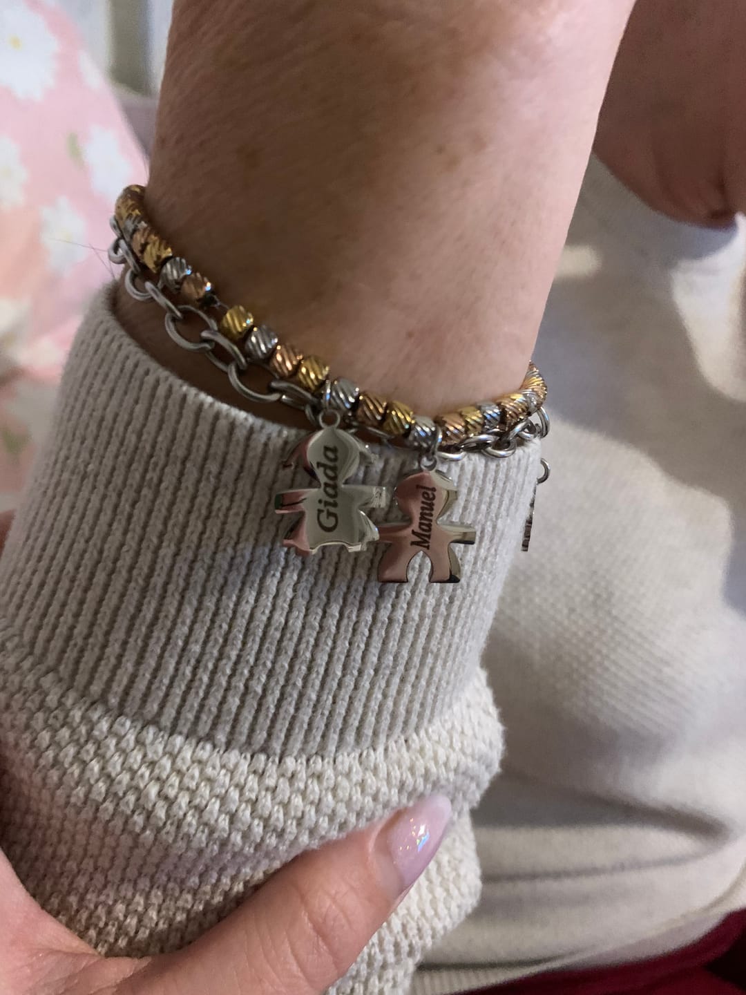 Customer photo review of Bracciale Personalizzato con Bambini ✦ Dodino