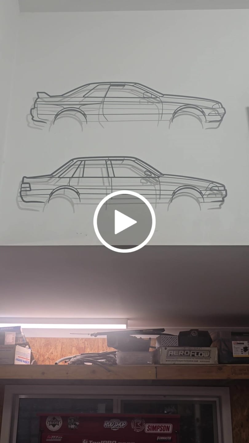 Customer video review of Holden Commodore VL Calais Metal Wall Art Silhouette