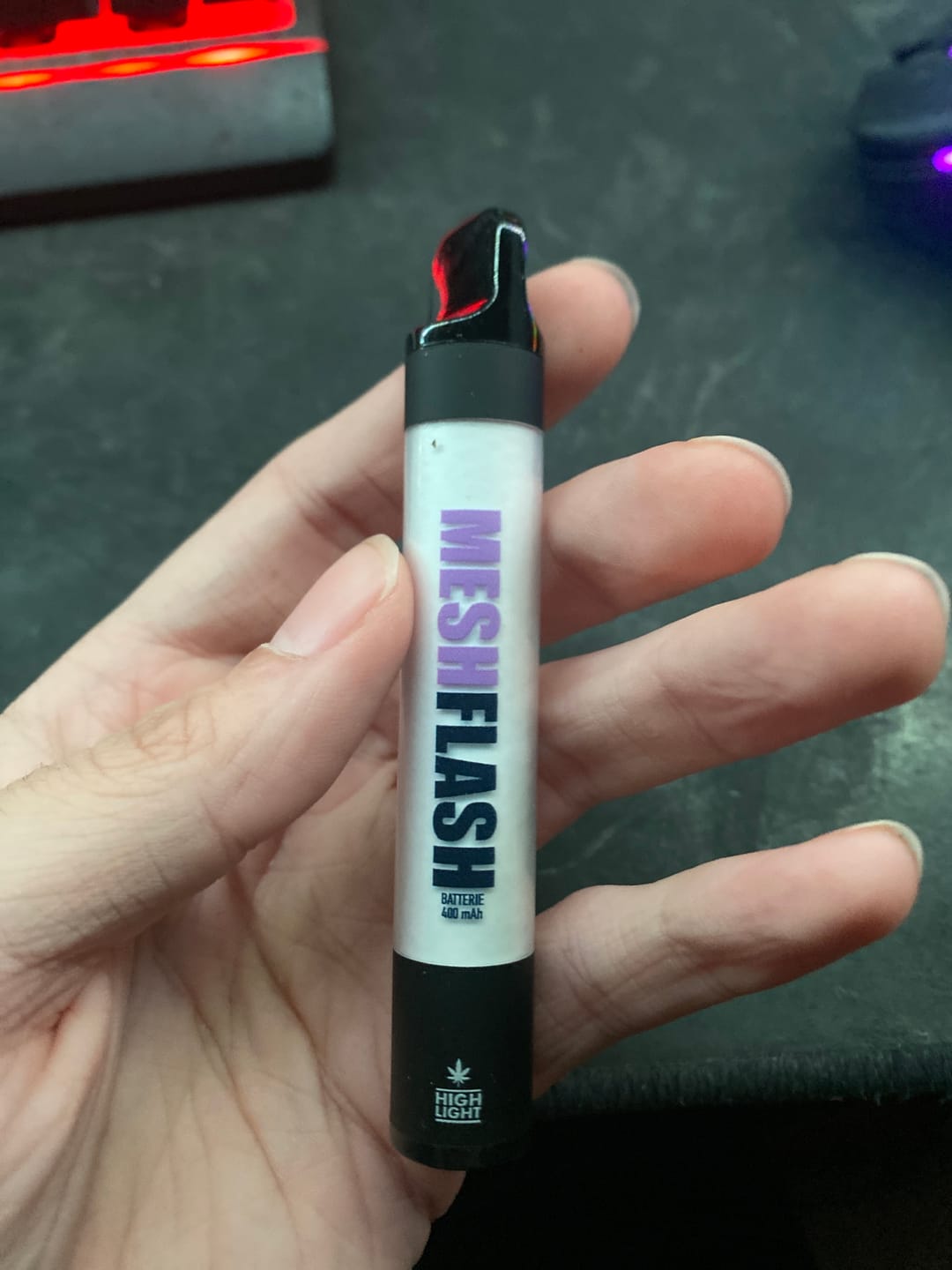 Customer photo review of Highlight-Meshflash H2 Superior Blackberry Kush 2ml