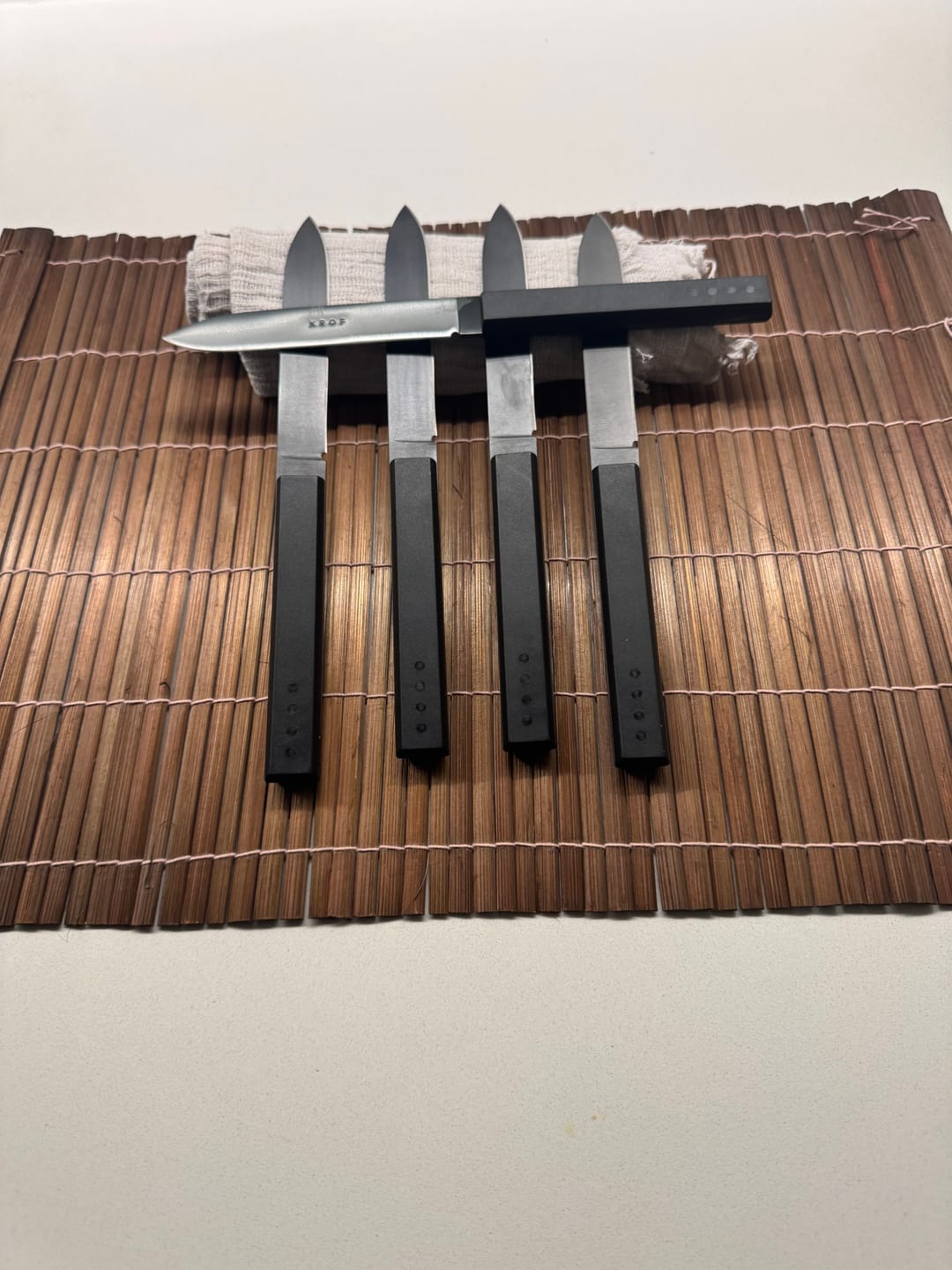 Customer photo review of Matte Black Steak Knife - Single