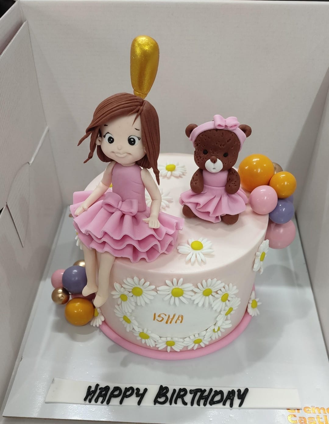 Customer photo review of Girl Teddy Friendship Cake
