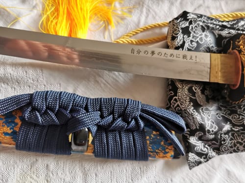 Customer photo review of Ryu no Kiba Katana 龍の牙