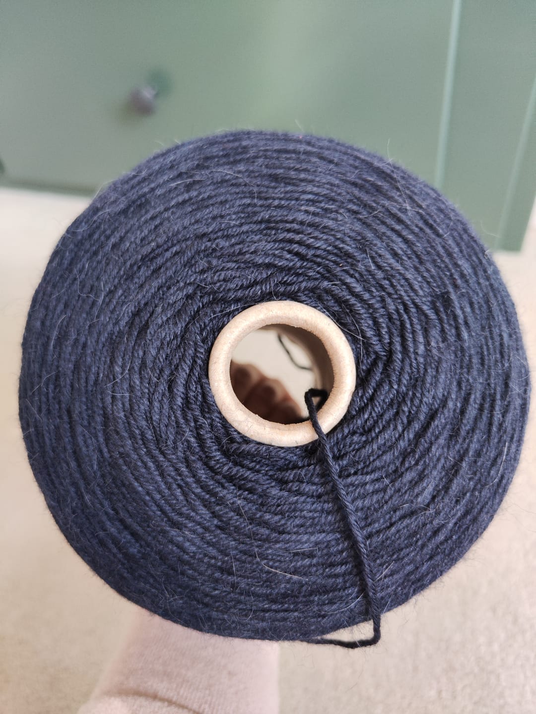 Customer photo review of Queenotto Merino Wool & Alpaca Yarn | Navy Blue