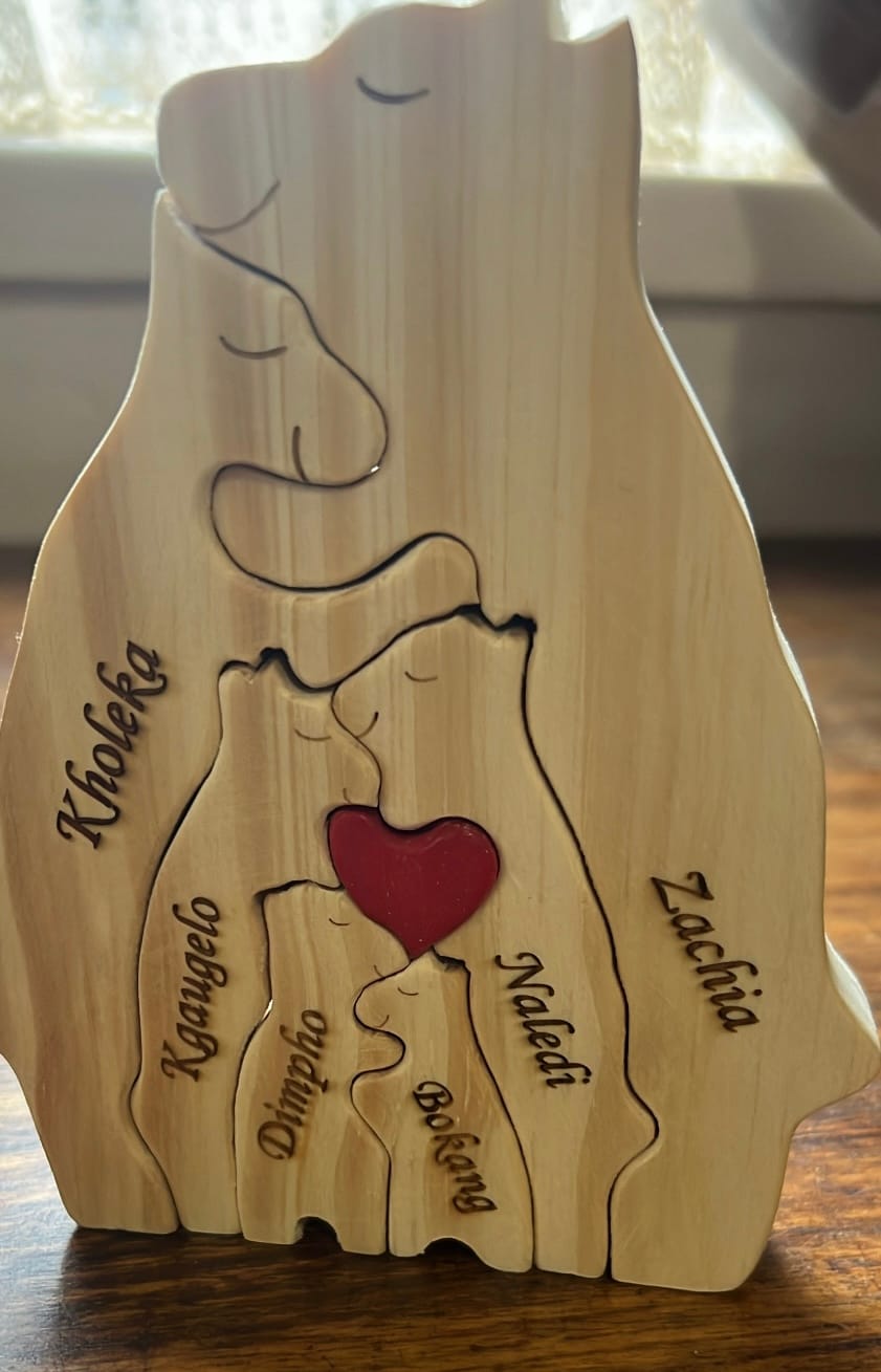 Customer photo review of 💥25% OFF FLASH SALE💥  Personalized Bear Family Wooden Puzzle
