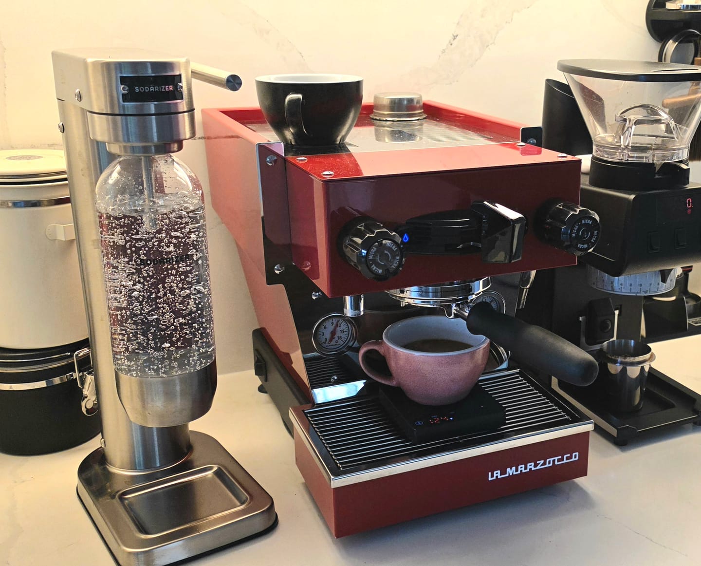 Customer photo review of Sodarizer STEEL: Soda and Seltzer Water Maker