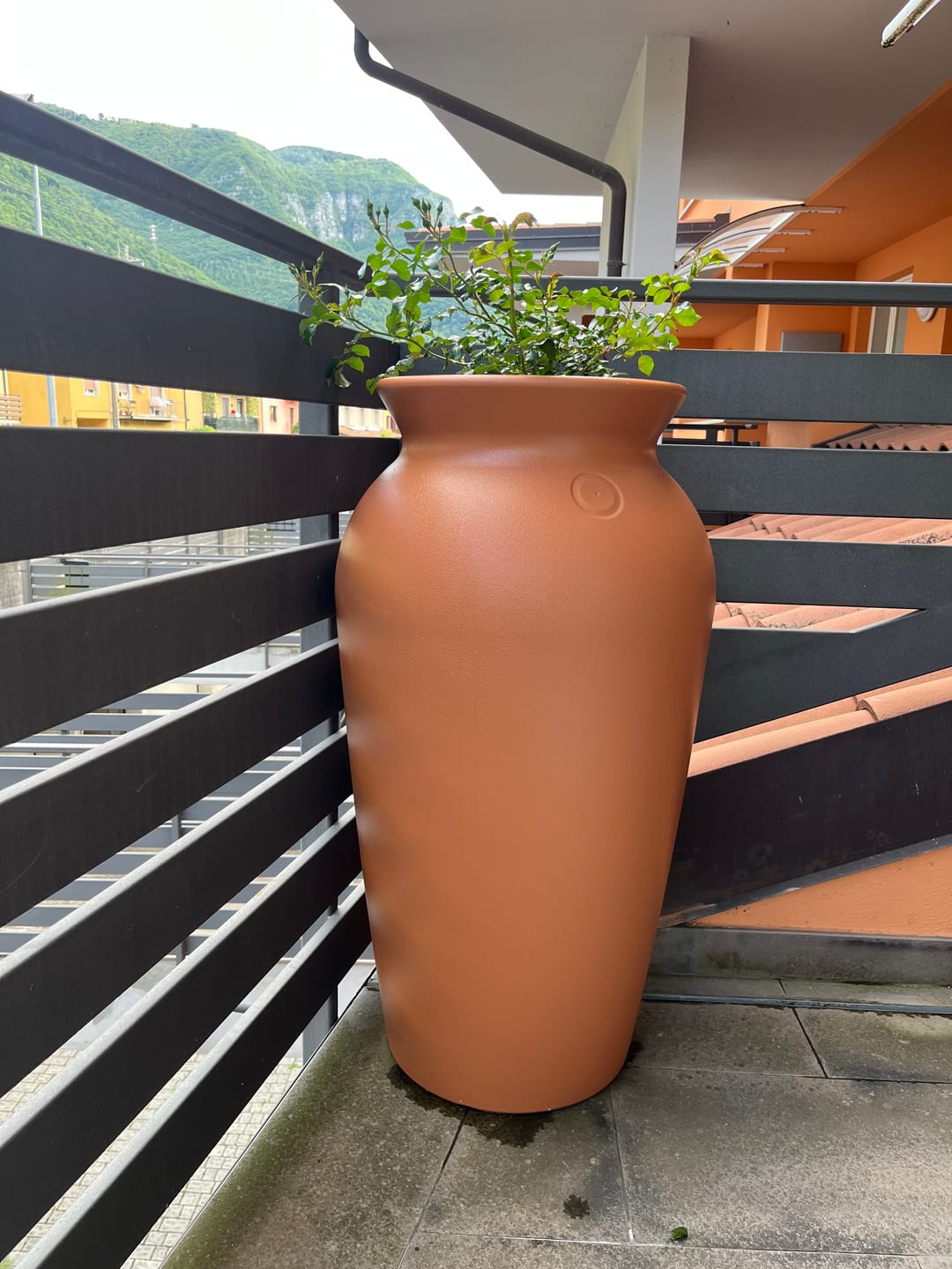 Customer photo review of Regentonne 120 Liter oder 230l Dropcatcher im Tongefäß-Design