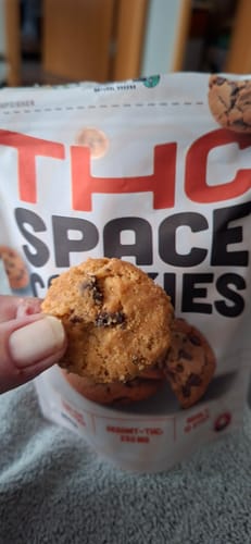 Kundenbewertung mit Foto zu THC Spacecookies 250mg