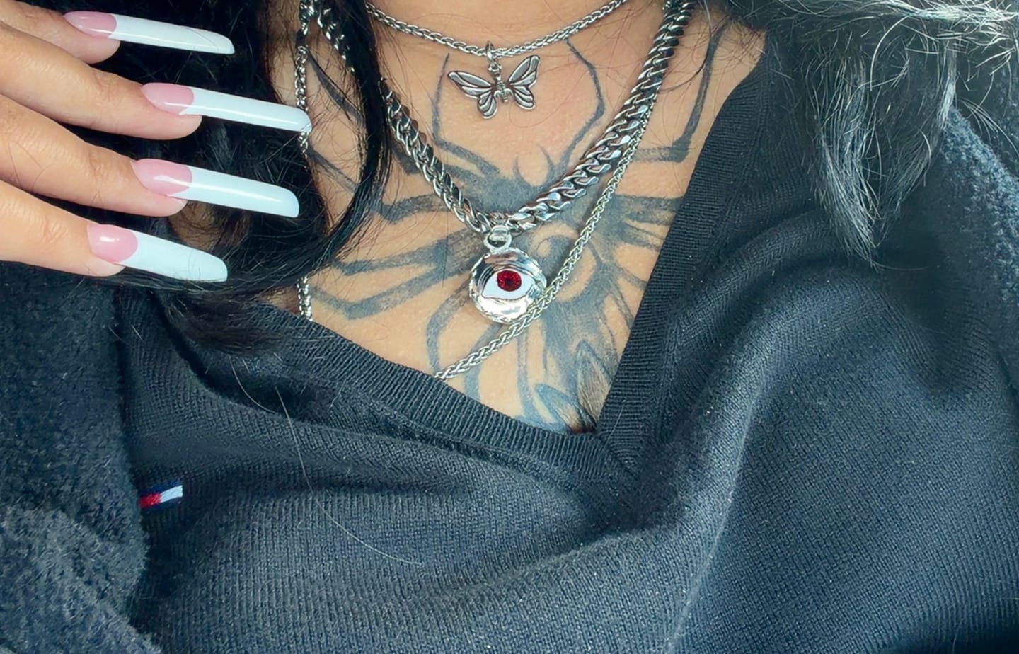 Customer photo review of BUTTERFLY PENDANT