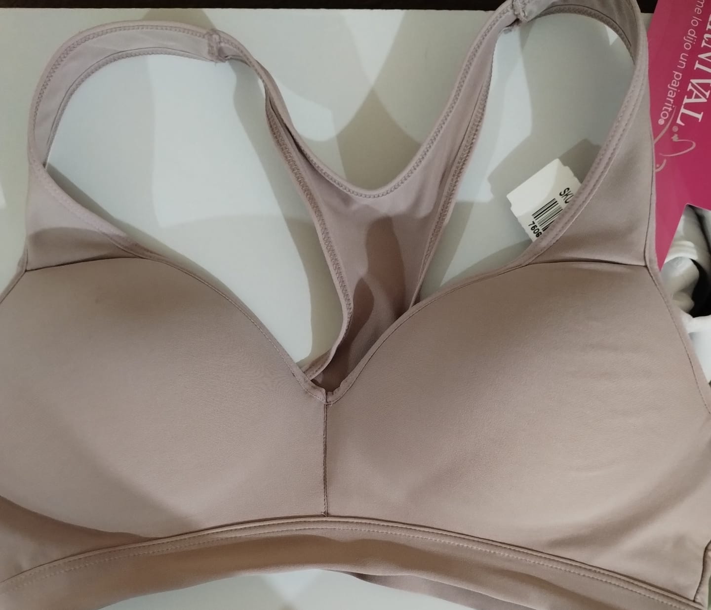 Customer photo review of Top básico sin varilla espalda cruzada 24632 Carnival