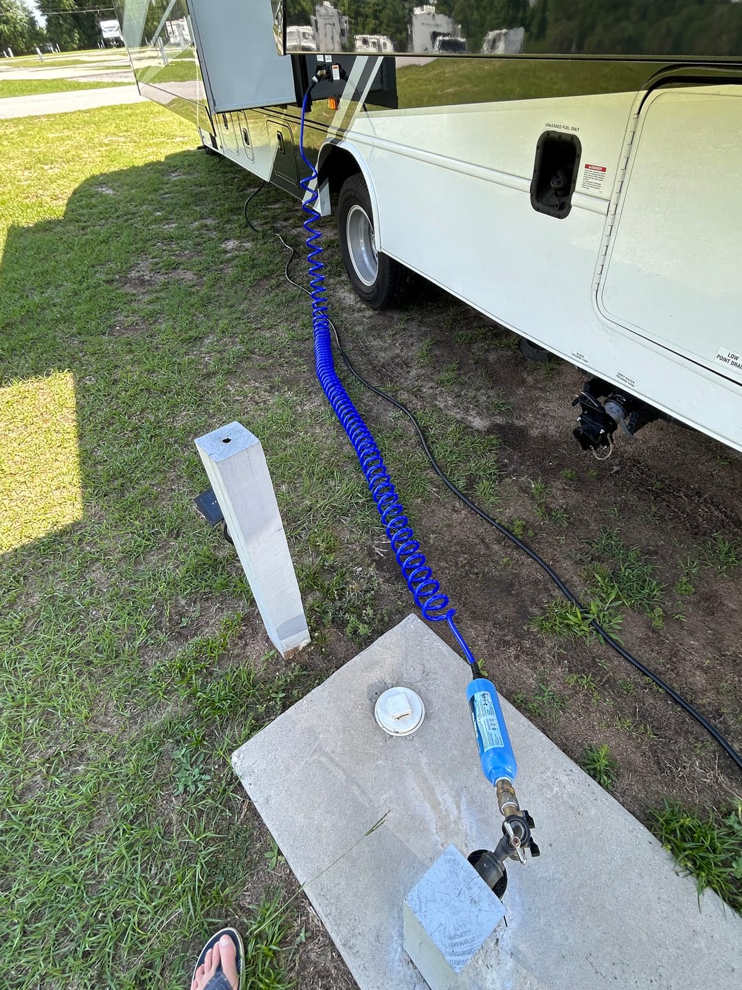 Customer photo review of RV Water Hose with AIR GEAR Storage Bag
