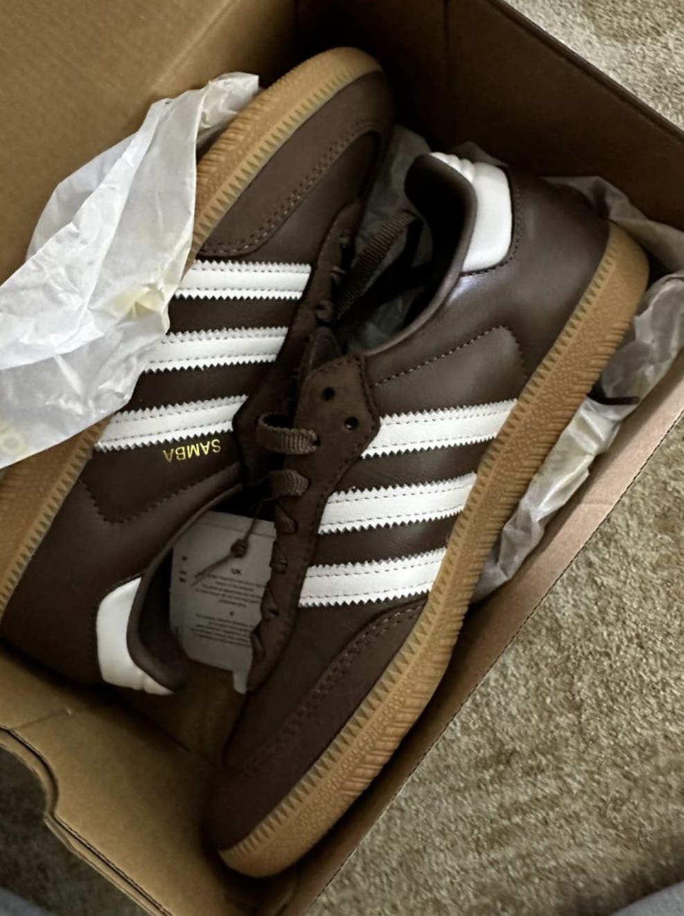 Customer photo review of Adidas Samba Café Mujer | Suela Gum