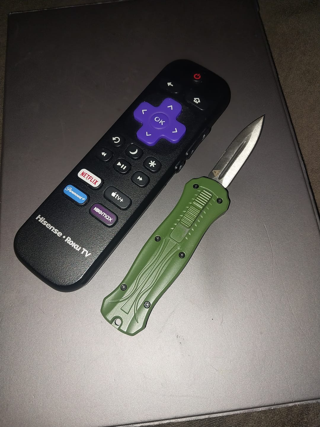 Customer photo review of VT Black Rocket Mini OTF Knife