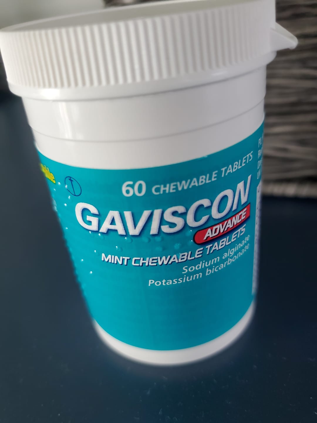 Customer photo review of Gaviscon Advance Mint Chewable Tablets 60 Tablets x 6