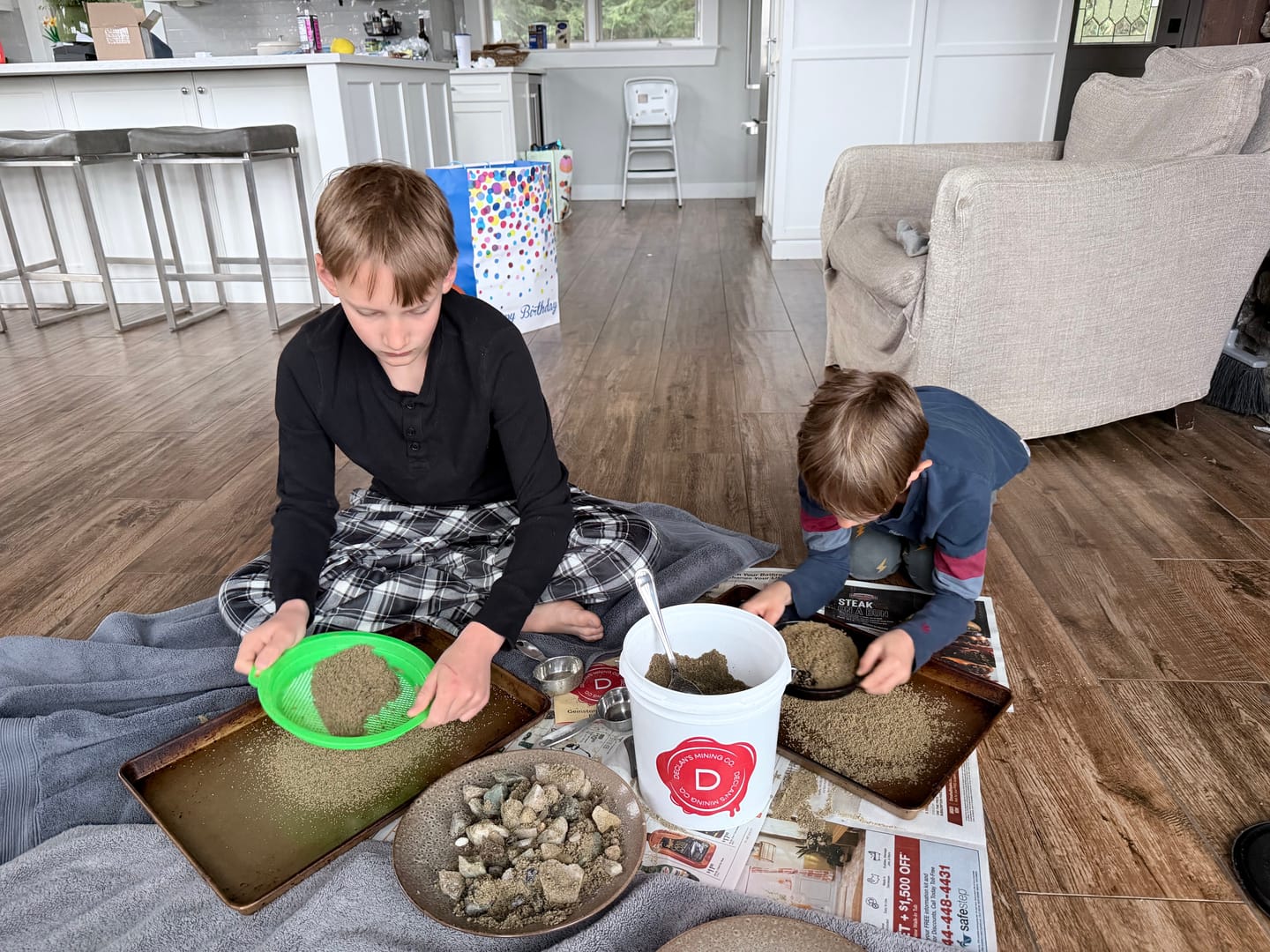 Customer photo review of Declan's Mining Bucket