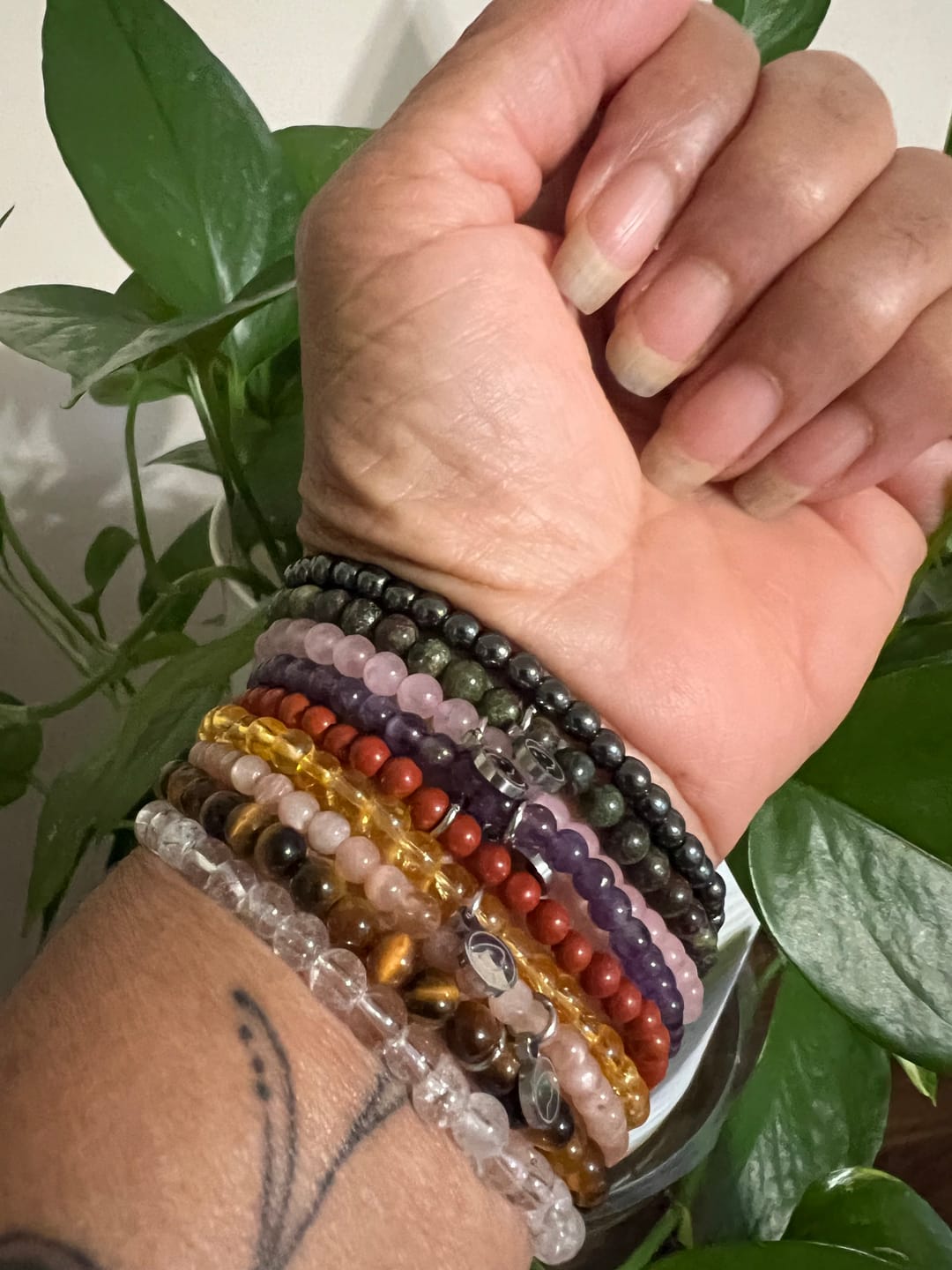 Customer photo review of Clear Quartz Bracelet Mini