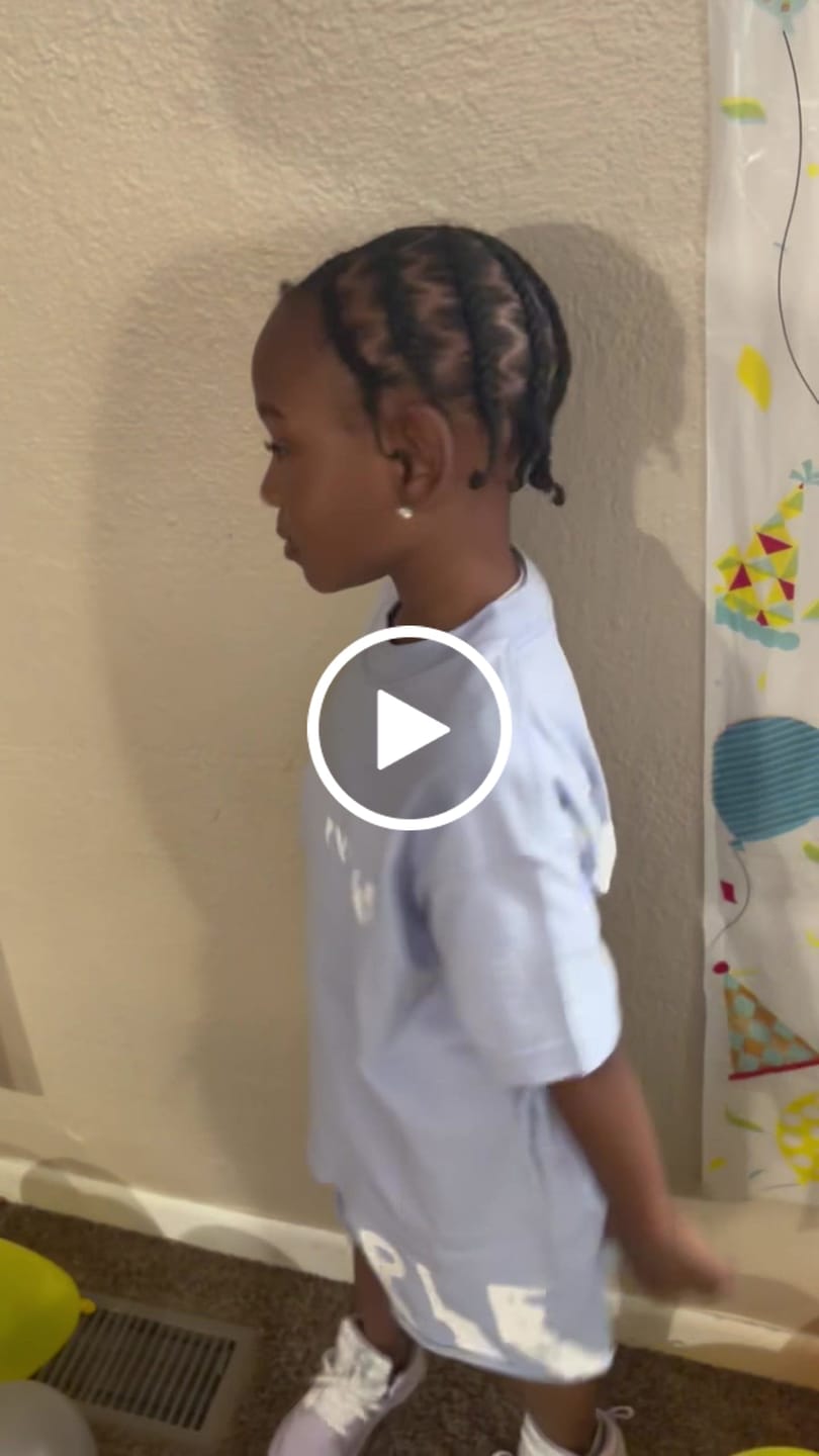 Customer video review of Purple Brand Kids Painted Wordmark Short Set Baby Lavender