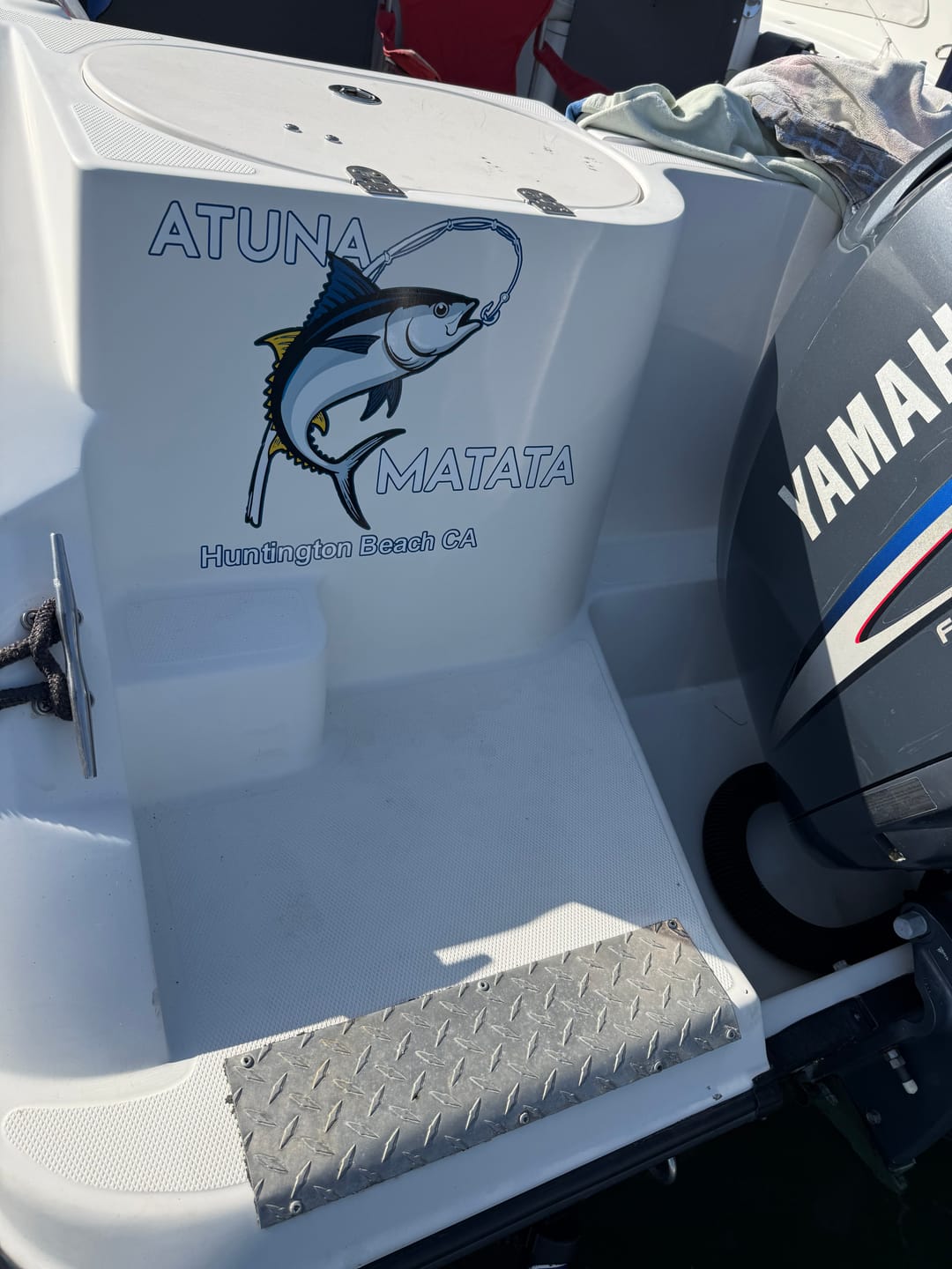 Customer photo review of Boat Logo Decal