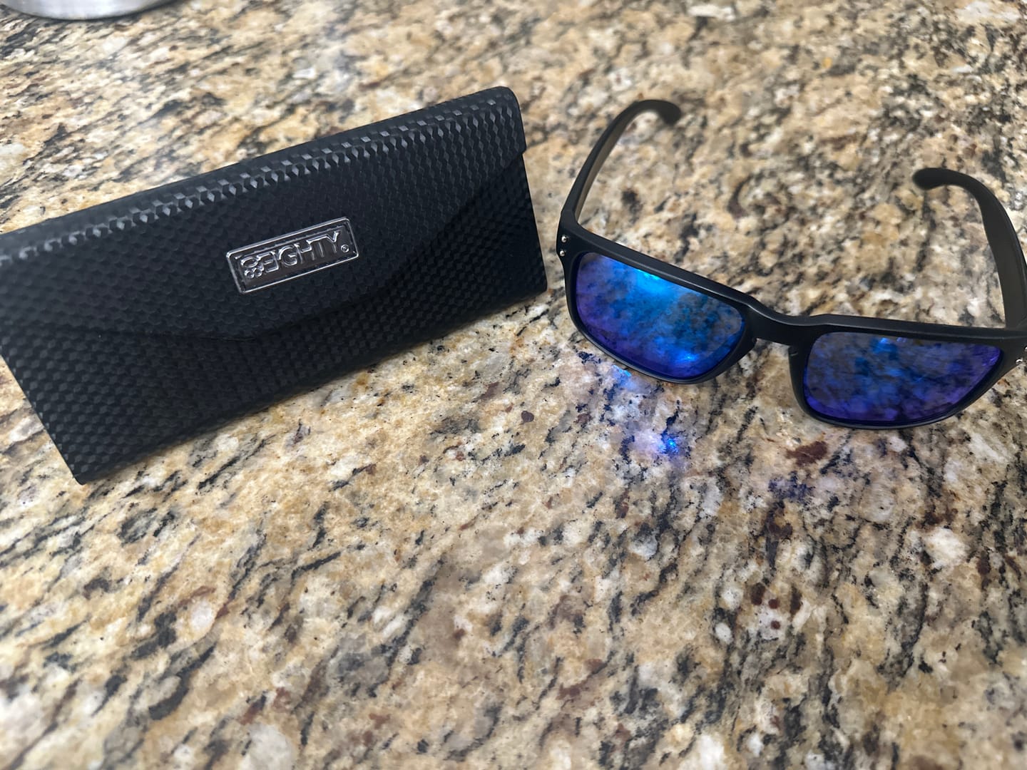 Customer photo review of 80Eighty® Polarized Sunglasses - Blue Chrome