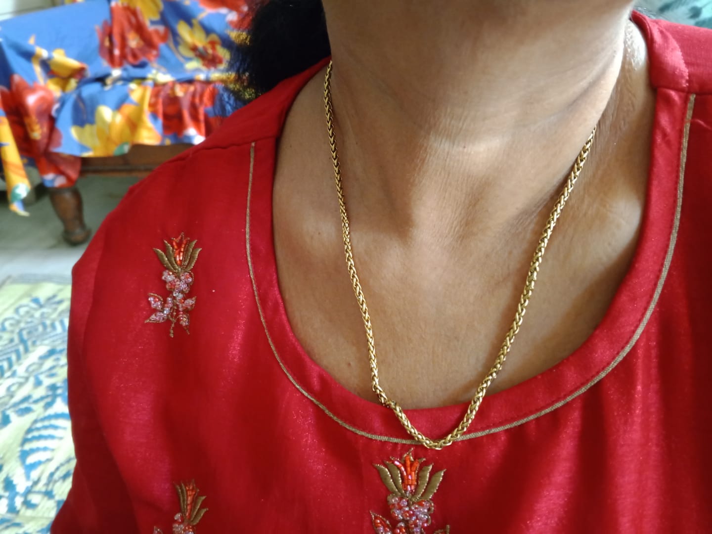 Customer photo review of Wheat Chain | 3MM