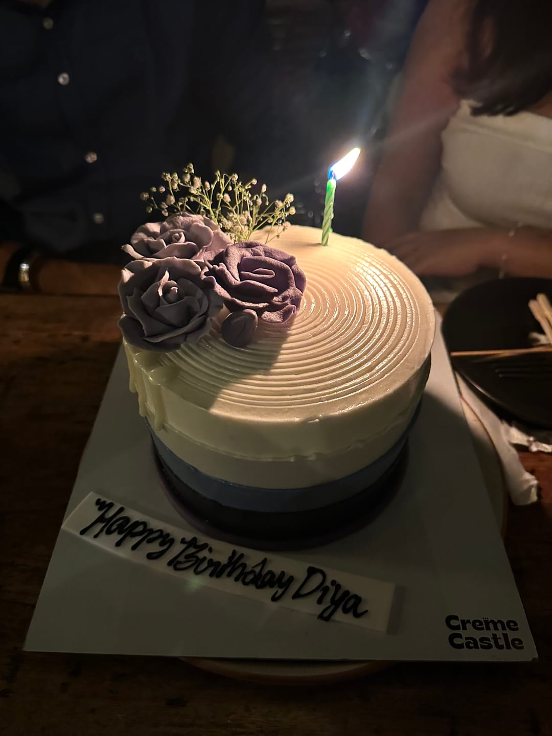 Customer photo review of Floral Ombre Cake