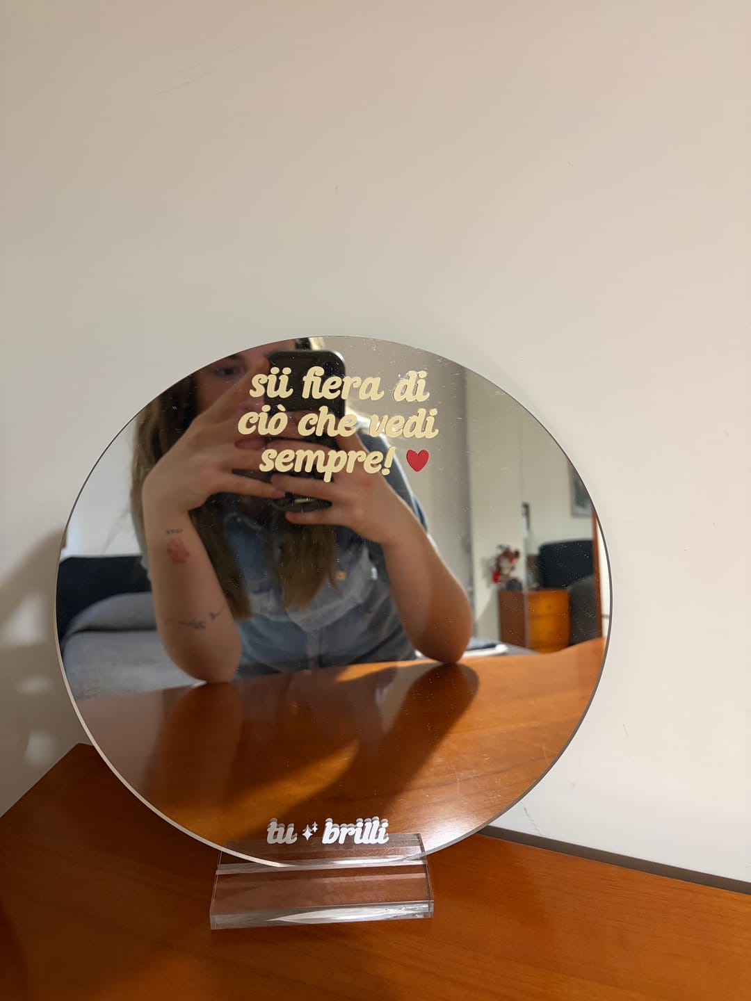 Customer photo review of PERSONALIZZATO  | Sparkle Mirror