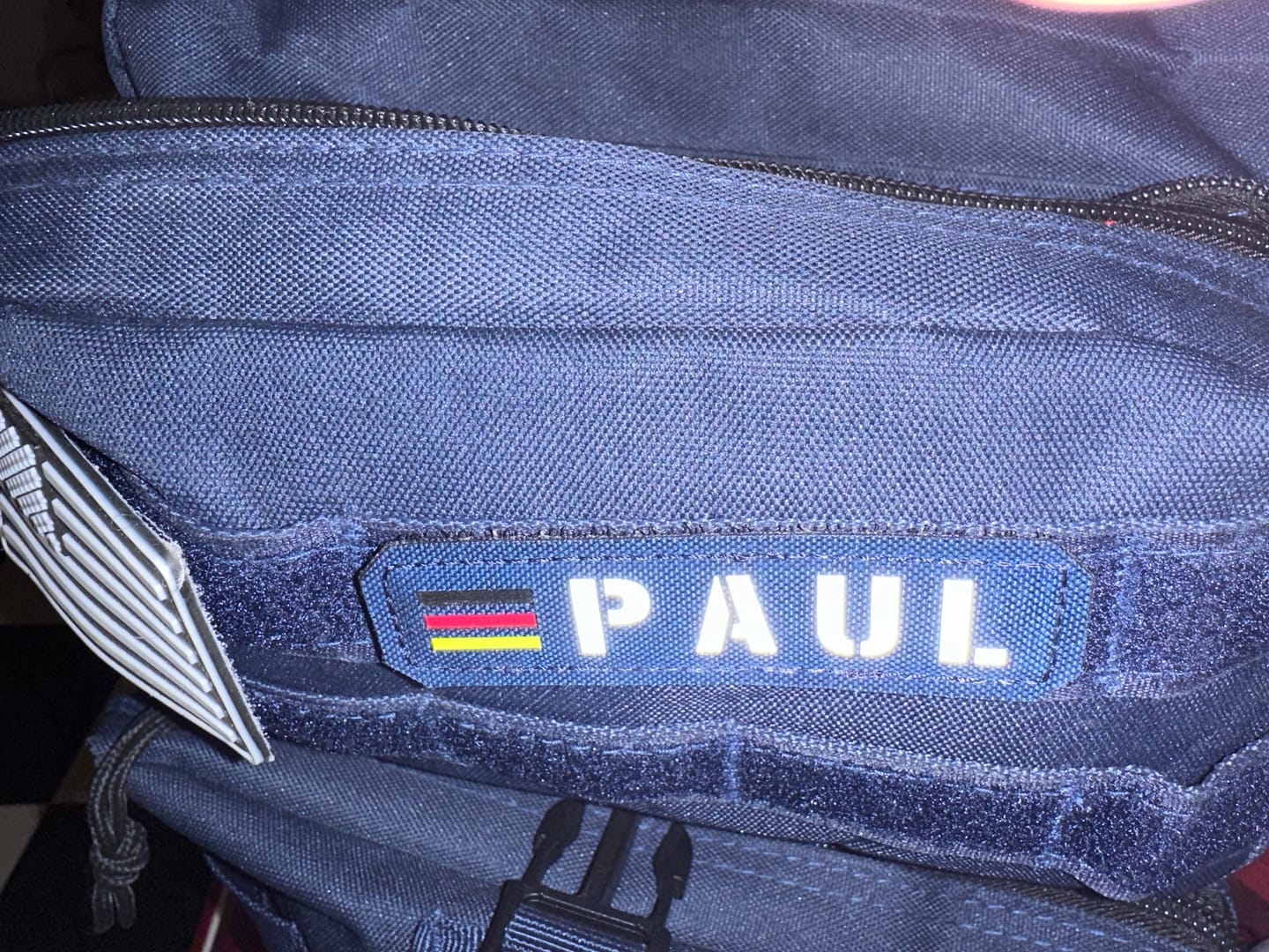 Customer photo review of Individuelle Namensschilder Lasercut Textil Patches (Ab 1 Stück)
