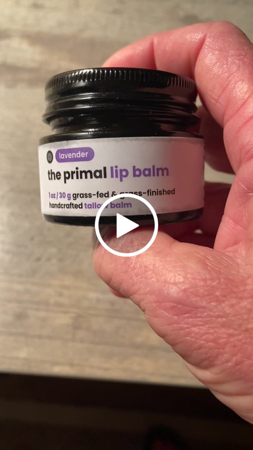 Customer video review of Lavender Tallow Lip Balm