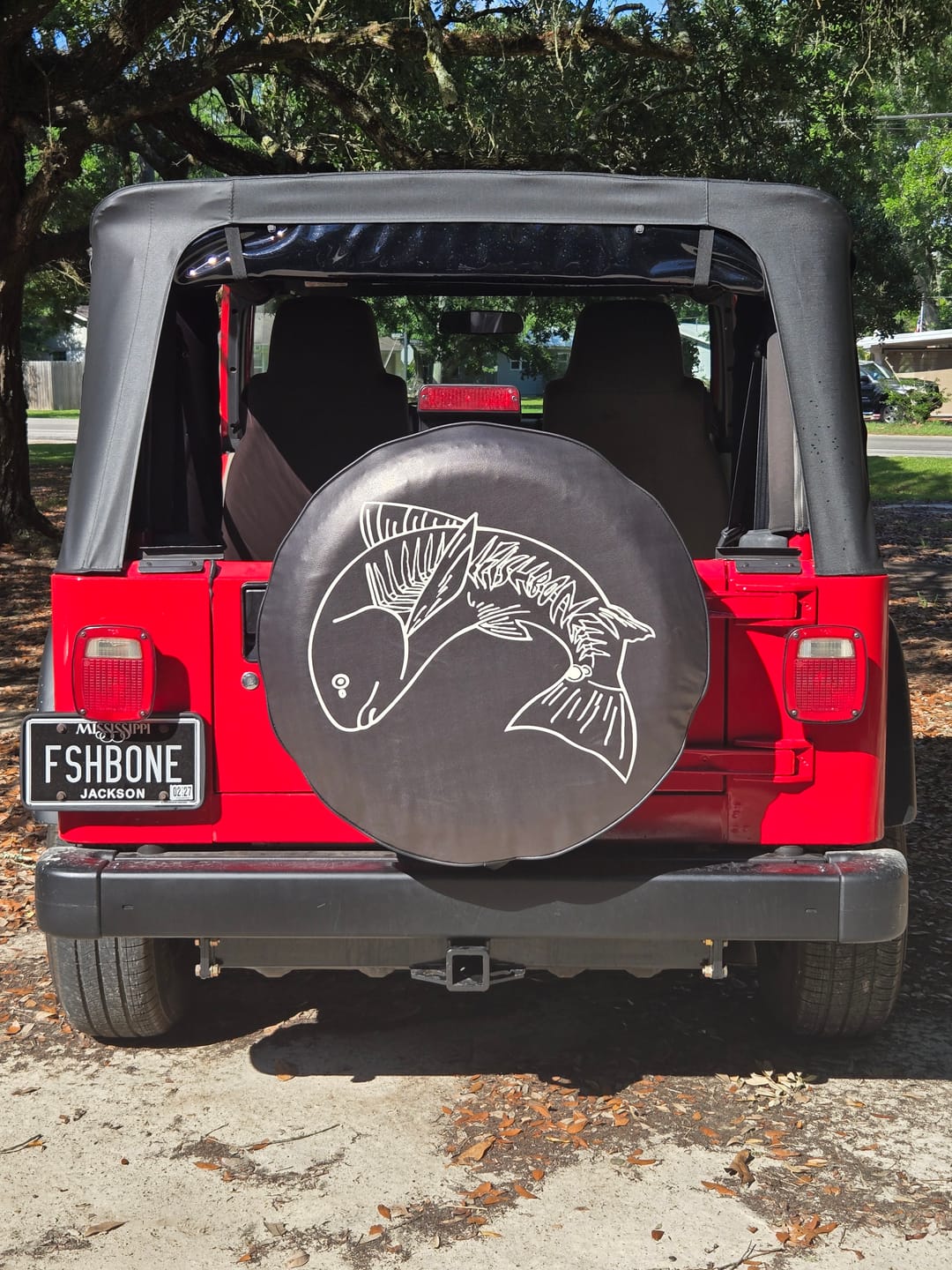 Customer photo review of Custom Spare Tire Cover • Make Your Own Spare Tire Cover For Jeeps, Broncos, RV, Camper, Trailers, & More