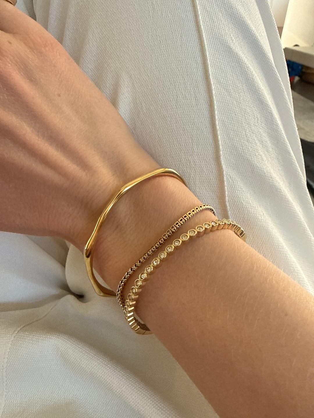 Customer photo review of Bamboo Bangle
