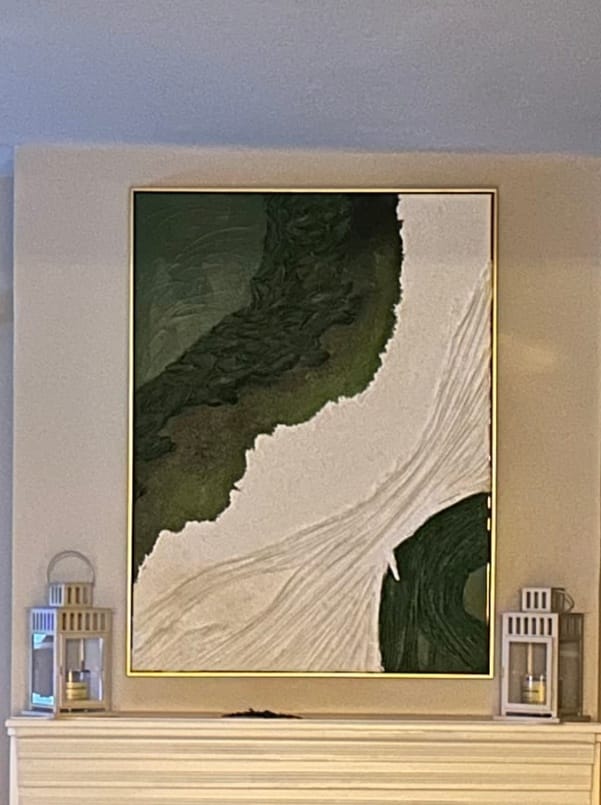 Customer photo review of Plaster Art Texture Painting #SG008