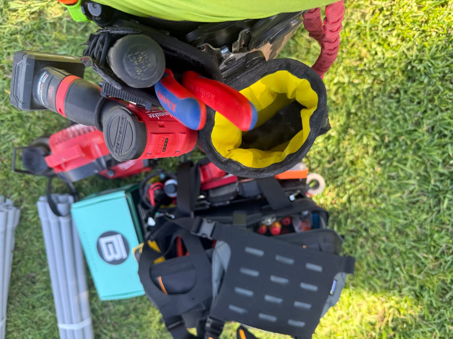 Customer photo review of Jolly Roger | Clip-On Hammer & Tool Holster