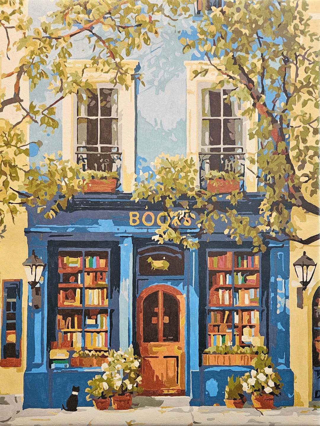 Customer photo review of The Blue Bookshop | Paint by Number