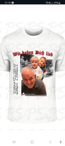 Customer photo review of 90er Hip Hop Bootleg - Individuelles T-Shirt